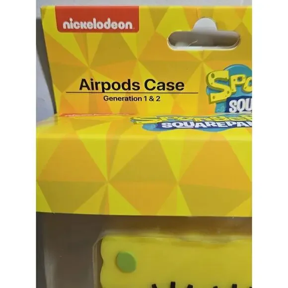 SpongeBob SquarePants Case Cover Airpods 1 & 2 Gen--New - Picture 3 of 6
